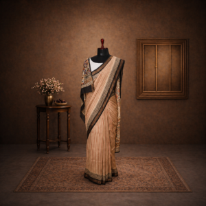 Silk Maheshvari Handblock